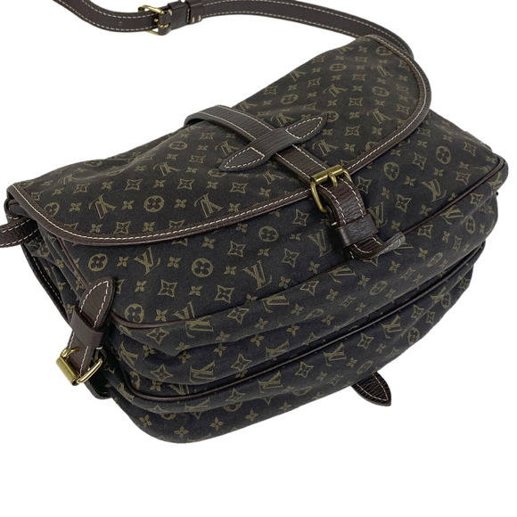 Louis Vuitton Minilan Bag Shoulder Brown 30 Saumur Ebene - Picture 1 of 8